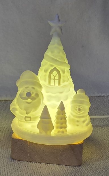 Weihnachtsdeko mit Beleuchtung